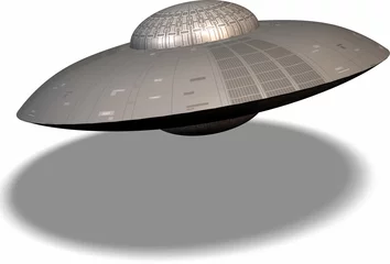 Crédence de cuisine en verre imprimé UFO OVNI