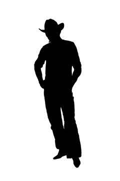 silhouette cowboy