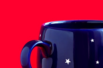 blue  coffee cup