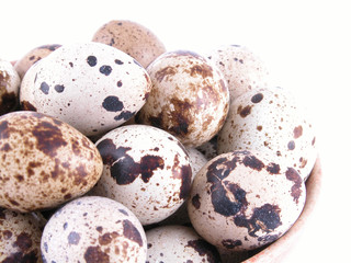 bowl of quail eggs