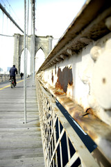 Fototapeta premium Brooklyn Bridge rower