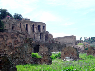 palantine hill ruins