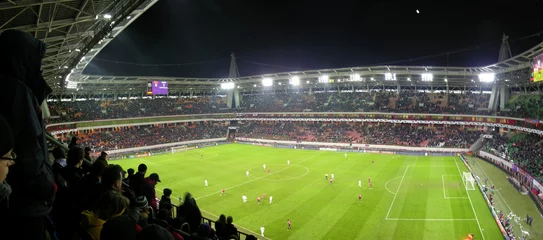 Abwaschbare Fototapete Fußball Panorama des Fußballstadions
