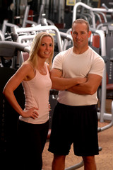 Fototapeta na wymiar fitness couple
