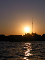 Obraz premium sonnenuntergang in belize