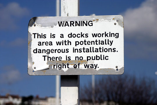 dock warning