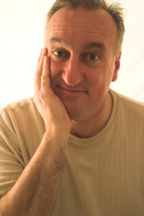 amused middle aged man