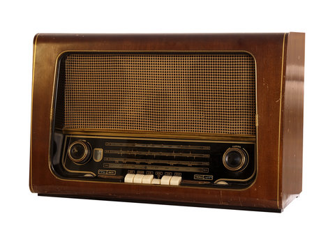 old radio (isolated)