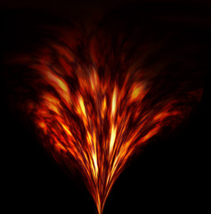 Fototapeta premium fiery fireworks