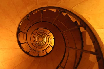 Deurstickers spiral stair © Stuart