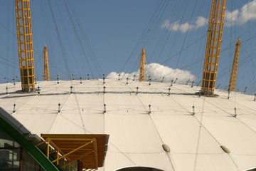 blue sky above the dome