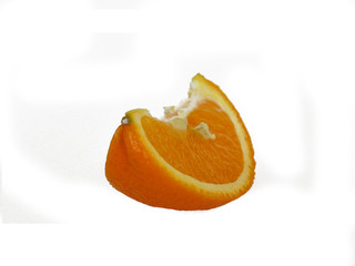 orange piece - isolated