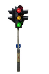 traffic light isolated