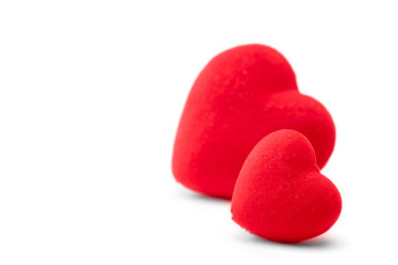two red hearts