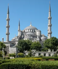 Fotobehang Turkije de blauwe moskee, istanbul, turkije