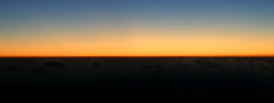 panoramique d'un levée de soleil