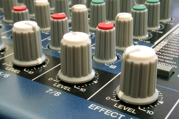 audio mixing desk