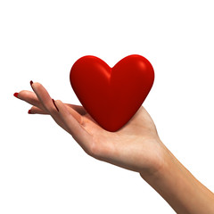 Obraz premium heart in hand