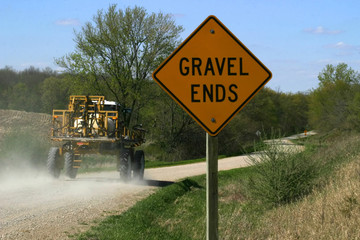 gravel ends sign 2