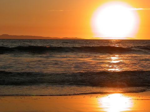 catalina island sunset - california