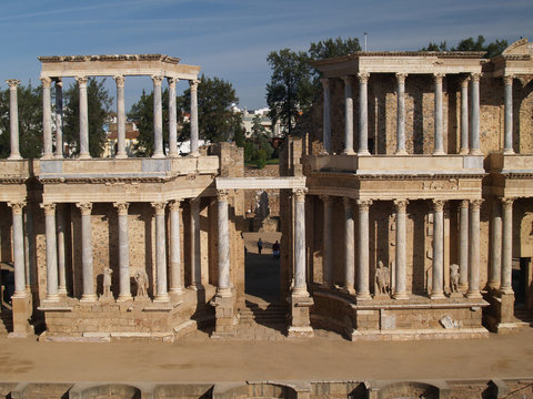 ruinas romanas de merida, españa