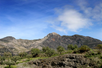 Fototapeta na wymiar andalusische berge