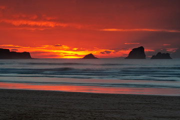 Obraz na płótnie Canvas seascape sunrise