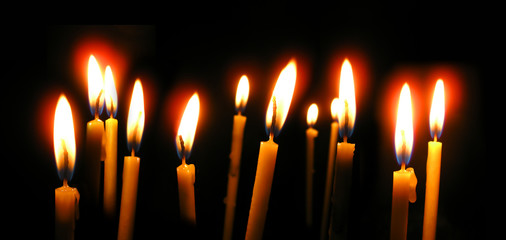 orthodox church wax candles