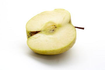 half apple, isolated