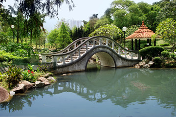 Naklejka premium park in hong kong (horizontal)