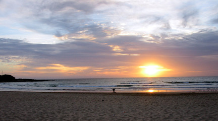 surfer at sunrise