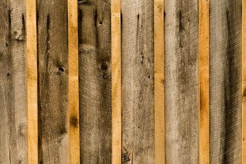 close-up of rough wood siding (h)