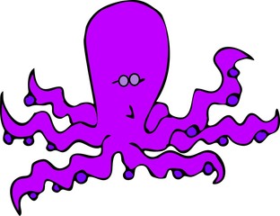 purple octopus
