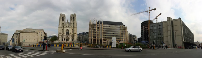 Papier Peint photo autocollant Bruxelles panoramique de bruxelles
