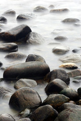 Fototapeta na wymiar ocean stones