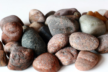 Fototapeta na wymiar ocean stones on isolated background