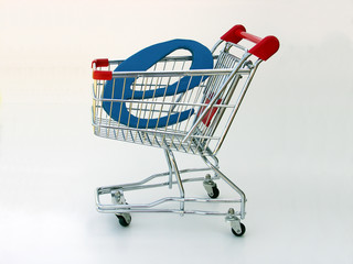 e-commerce shopping cart (side view)