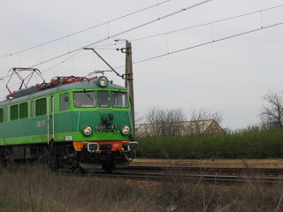 Fototapeta na wymiar locomotive eu07