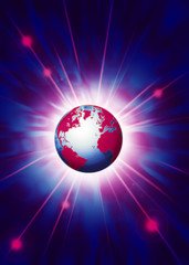earth in outer space
