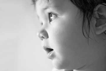 child profile soft focus