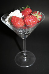 erbeeren mit sahne
