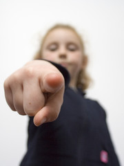 young girl pointing 2