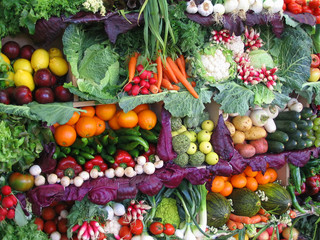 légumes et fruits colorés