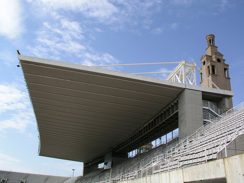 graderia de campo de futbol