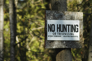 no hunting