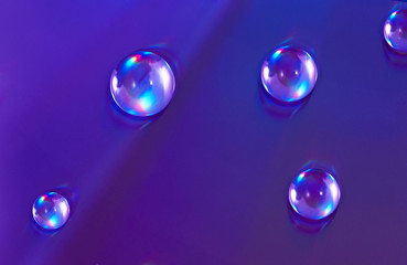 water drops on compact disc