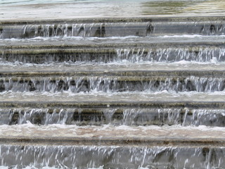 cascade en marches
