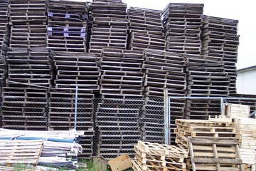 lots of pallets