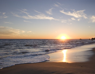 Fototapeta premium zachód słońca w Malibu