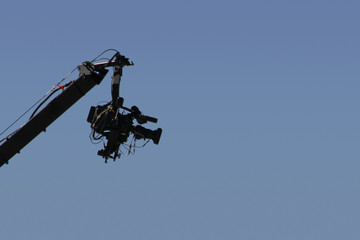 video camera on a boom © Aaron Kohr